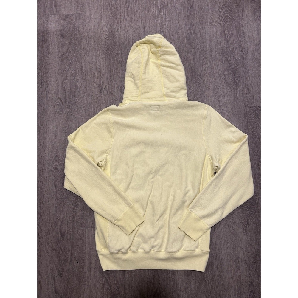 Noah Yellow Core Logo Hoodie Mens Medium Pullover Embroidered - Picture 2 of 8